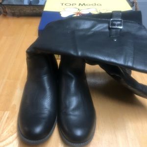 Black riding boots
